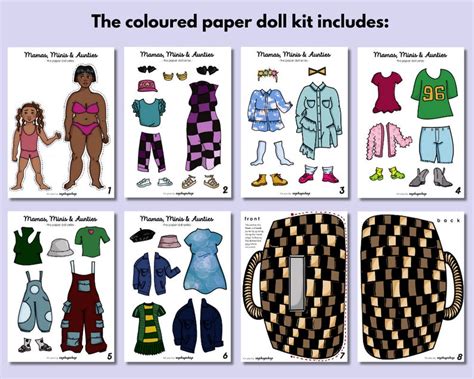 Printable Paper Dolls Black Paper Dolls African American - Etsy