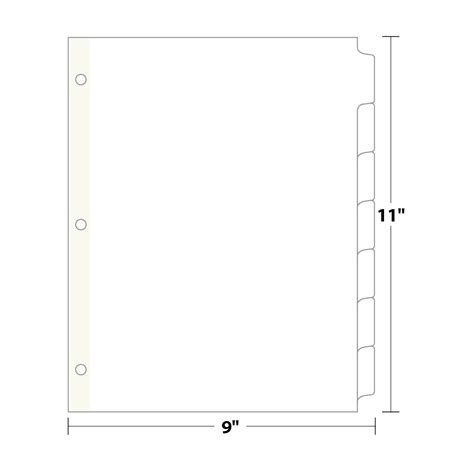 Binder Divider Tabs Template Collection