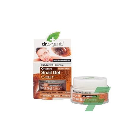 Dr Organic Snail Gel Bava Lumaca Cream Crema Viso Anti Age Ml