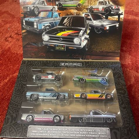 Hotwheels Other Hot Wheels Zamac Box Set Multi 6 Datsun Chevy Silverado Nissan Hardbody