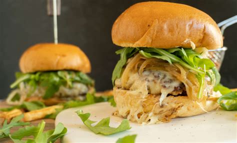 Chicken Burgers With Caramelized Onions Sabris Pantry