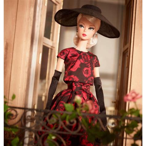 Barbie Bfmc Elegant Rose Cocktail Dress Doll With Stylish Accessories