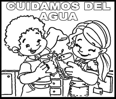 Dibujos Imagenes Sobre El Cuidado Del Agua Para Colorear