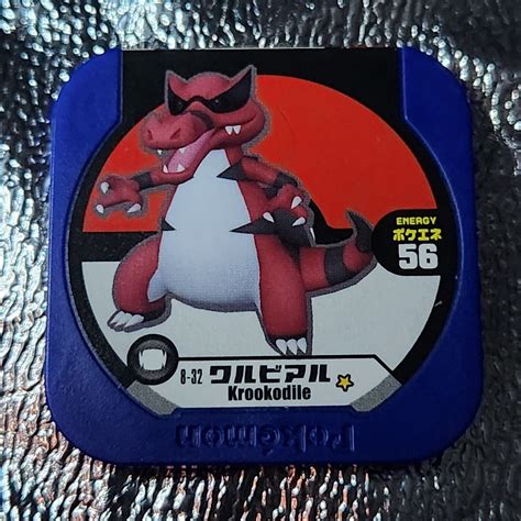 Krookodile 8 32 Pokemon Tretta Game Japanese Nintendo Blue Coin Chip EBay