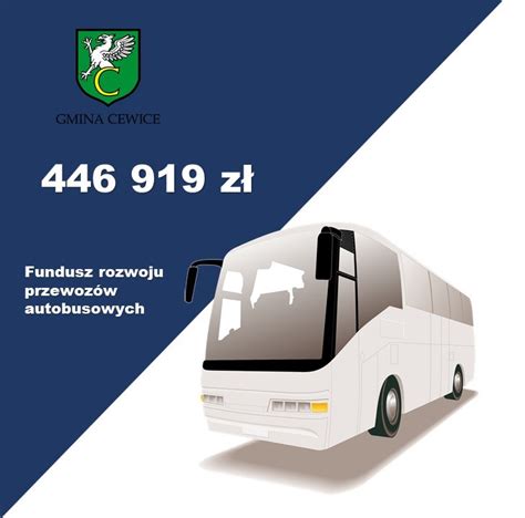 Dofinansowanie Z Funduszu Rozwoju Przewoz W Autobusowych Gmina Cewice