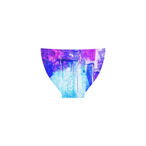 Abstract Blue And Magenta Custom Bikini Swimsuit ID D