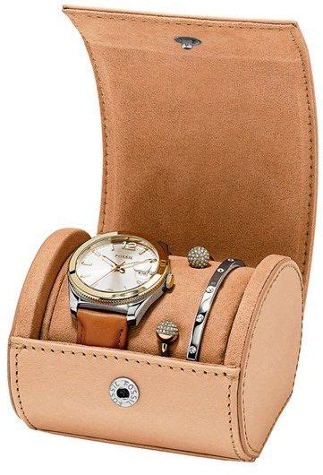 Nordstrom Fossil Perfect Boyfriend Boxed Watch And Bangles Set 39mm Leather Watch Bracelet