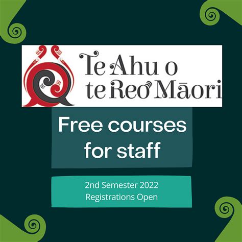 Te Ahu O Te Reo M Ori Nd Semester Sign Up Now Cultural