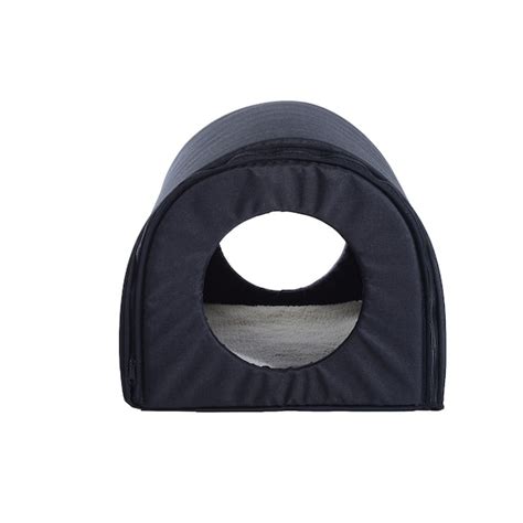 Pawhut Heated Outdoor Cat House Black Overstock 22501717