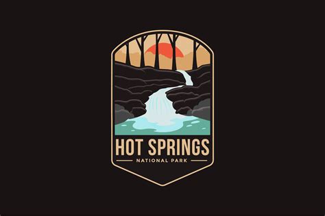 Hot Springs National Park Logo Patch Graphic By DOMHOUZE Creative Fabrica