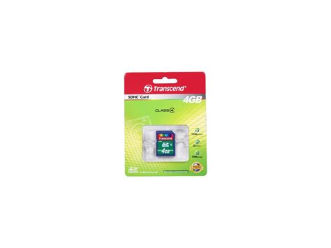 Transcend 4GB Secure Digital High-Capacity (SDHC) Flash Card Model ...