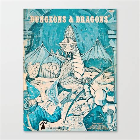 Dungeons And Dragons Vintage Art Blue Dragon Knights Cover 2001