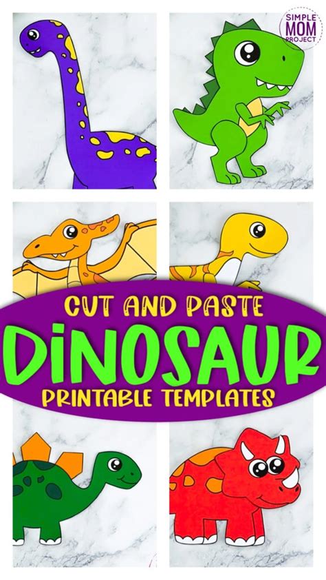 Printable Dinosaur Craft Templates Simple Mom Project