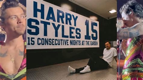 Harry Styles In Tears After Surprise MSG Banner Unveiled YouTube