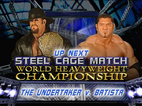 Undertaker Vs Batista 5 11 07 Smackdown R WWEMatchGraphics