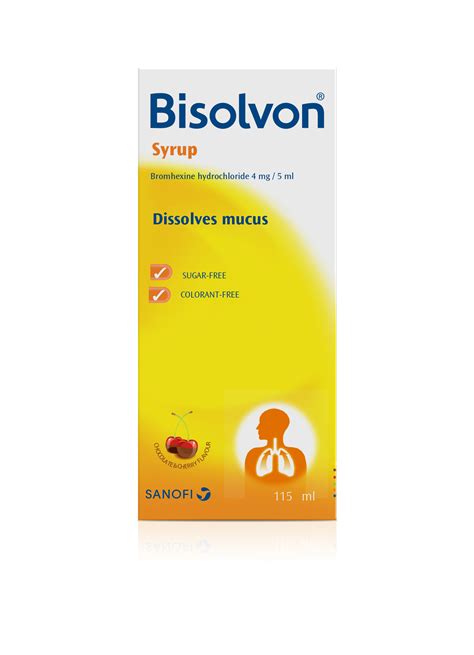 Bisolvon Elixir 4mg5ml Syrup 115ml Tay Pharmacies