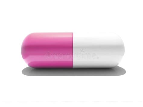 An Isolated Pink And White Capsule Stock Photo - Image: 7724300