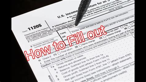 How To File Form 1120s S Corporation Explain Very In Depth Tutorial For