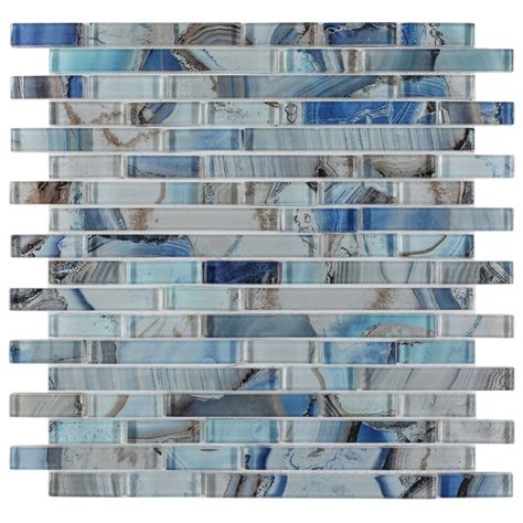 Linear Shell Blue 11 75 X 12 Owsi Old World Stone Imports Flooring And Design