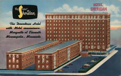 Hotel Sheridan Minneapolis, MN Postcard