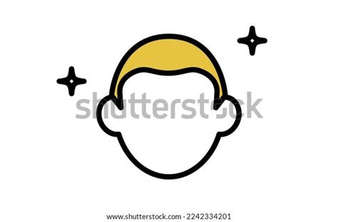 icon man hair image aga stock vector royalty