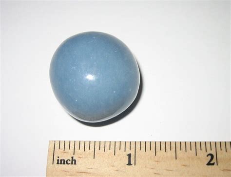 Tumbled Polished Natural Angelite Blue Anhydrite Stone From Peru