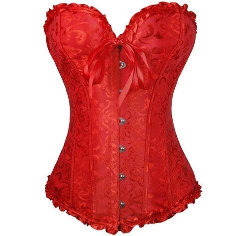 Trdsipl Lace Corset Tops For Women Lace Up Plus Size Corset Lingerie Satin Boned Shapewear
