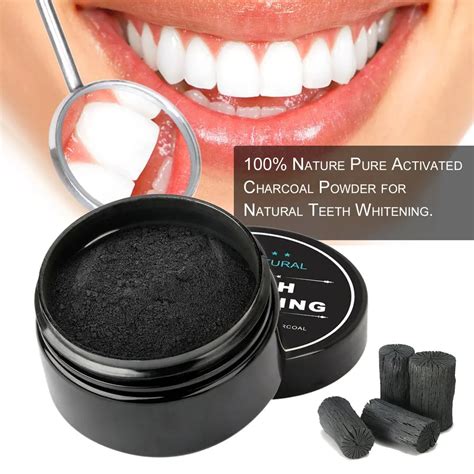 30g Natural Teeth Whitening Whitener Activated Organic Charcoal Powder ...