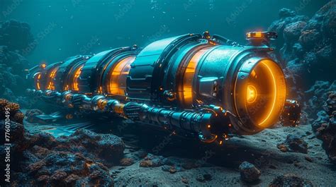 A Robotic Underwater Vehicle Or Robot With Manipulators A Modern