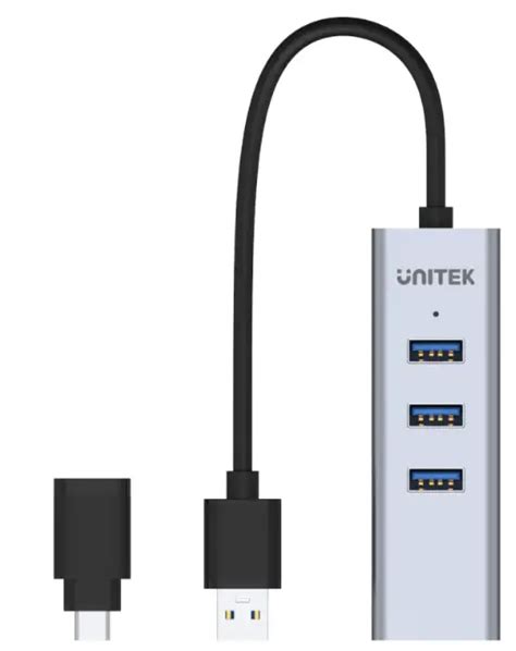 Unitek Y B In Usb Ethernet Hub With Usb C Adapter User Manual