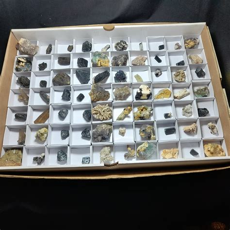 One Box Of Assorted Mineral Specimens Amazonite