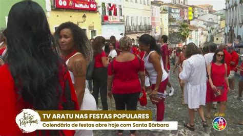 Calendário especial de festa popular É dia de Santa Bárbara TV