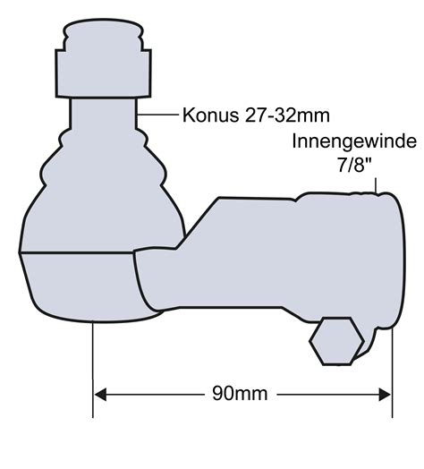 Kugelgelenk Konus Mm F R New Holland Ts Tier Delta Plus