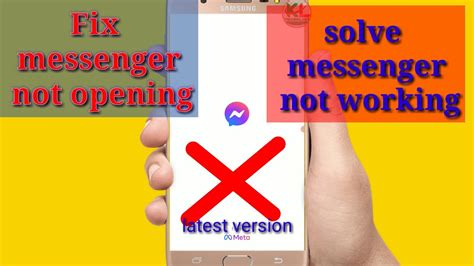 How To Fix Messenger Not Opening Problem Youtube