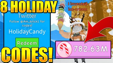 8 Holiday Update Codes In Ice Cream Simulator Roblox Youtube