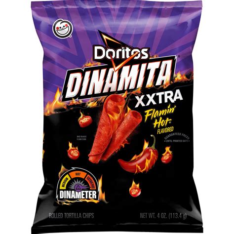 Doritos Dinamita Xxtra Flamin Hot Flavored Rolled Tortilla Chips Smartlabel