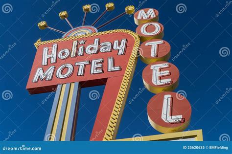 Neon Motel Sign On Historic Route 66 Editorial Image | CartoonDealer.com #112579498