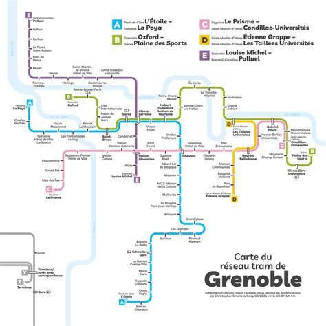 Tramway Grenoble Info Voyage Carte Plan