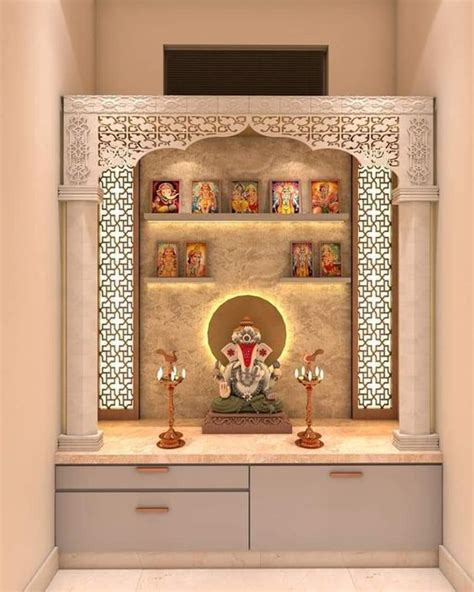 Corian Mandir Temple Design For Home Room Door Design Pooja Room Design