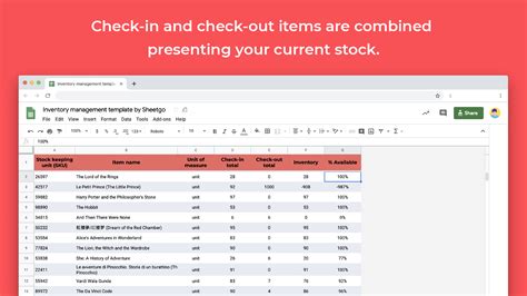 Inventory Management Google Sheets Template