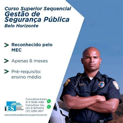 Curso Superior Sequencial Gestão De Segurança Publica E Privada Sympla