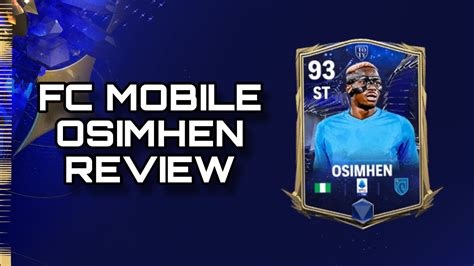 The Best Cheap Striker In Fc Mobile Osimhen Review Fc Mobile Youtube