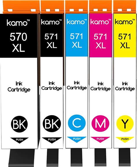 Kamo PGI 570 CLI 571 XL Multipack Compatible With Canon 570XL 571XL Ink