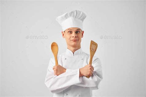 Man In Chef S Uniform Cooking Work Profession Stock Photo By Shotprime