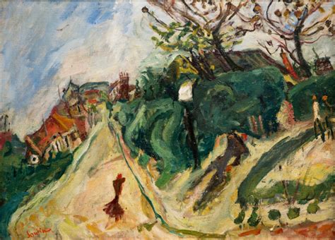 Paysage Avec Personnages Peinture par Chaïm Soutine Artmajeur