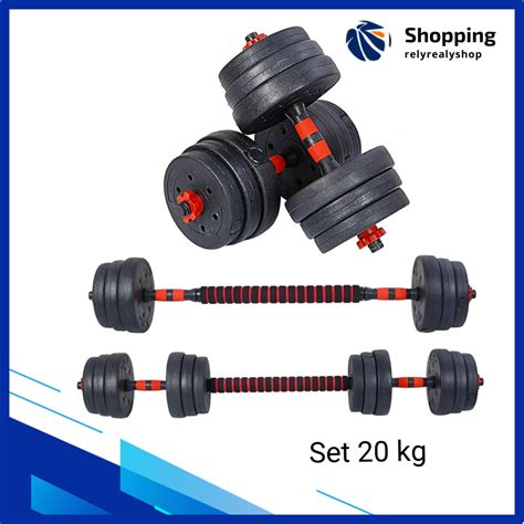 Jual Barbel Set Kg Dumbell Pvc Alat Fitness Dumbell Set Pvc Original