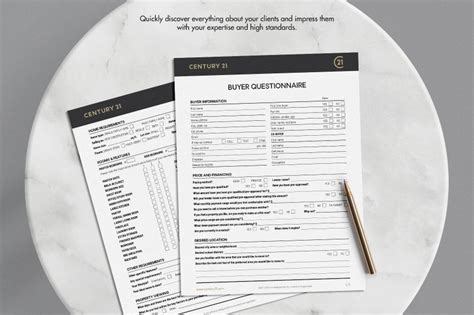 Century 21 Buyer Questionnaire Form Buyer Consultation Form Client