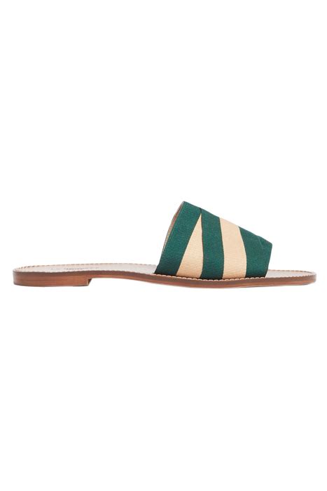 WINNIE SLIPPERS GREEN NUDE Online Outlet Otrium
