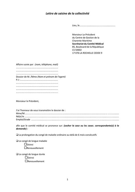 Exemple De Lettre De Saisine T L Chargement Gratuit Documents Pdf