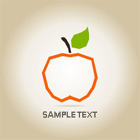 The Apple. Vector illustration 19470386 Vector Art at Vecteezy